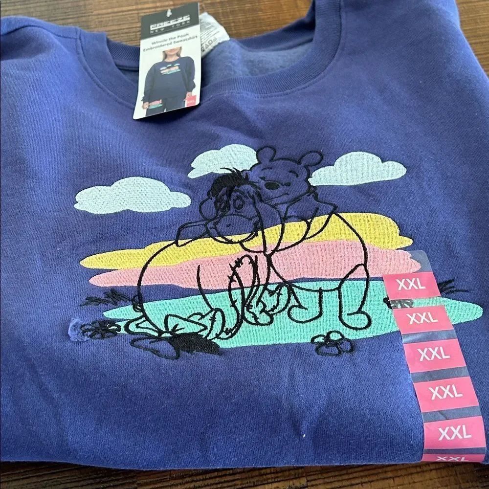 Peanuts Sweatshirts - Gray and Blue and Winnie the Pooh - Picture 3 of 4